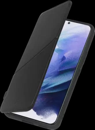 Kunstlederen bookcover voor Galaxy S22+ - Zwart