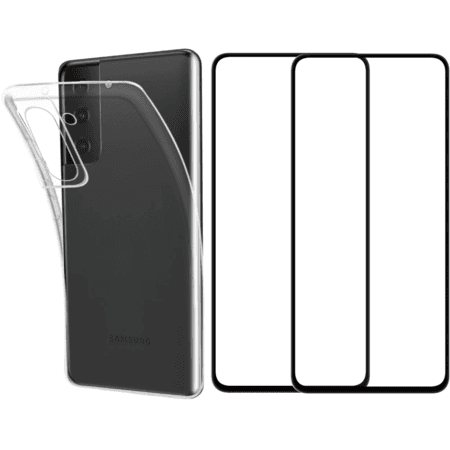 Backcover voor Galaxy S21 FE + 2 screenprotectors