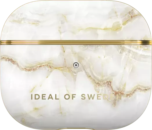 Cover voor oplaadcase AirPods gen. 3 - Golden Pearl Marble