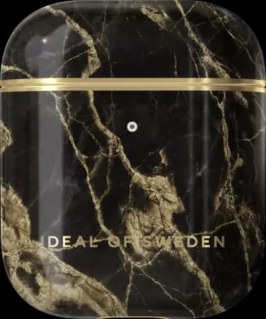 Cover voor oplaadcase AirPods gen. 1 & 2 - Golden Smoke Marble