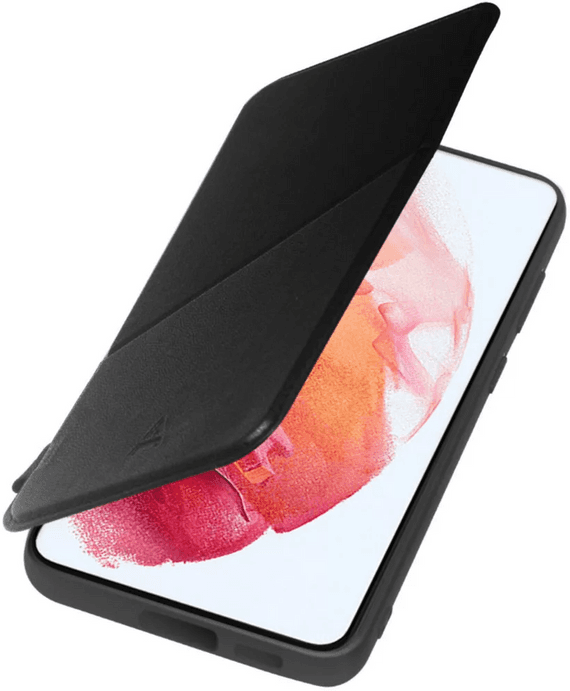 Kunstlederen bookcover voor Galaxy S23+ - Zwart