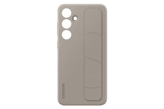Siliconen backcover met band voor Galaxy S24+ - Taupe