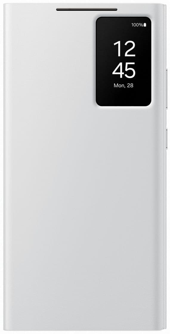 Smart View Wallet Case voor Galaxy S24 Ulrta - Wit