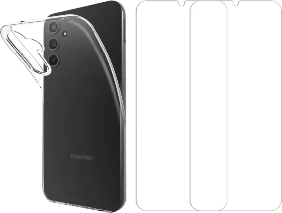 Backcover + 2 screenprotectors voor Galaxy A54
