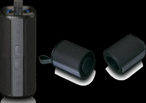 2-in-1 bluetooth speaker - BTP-400BK - Zwart