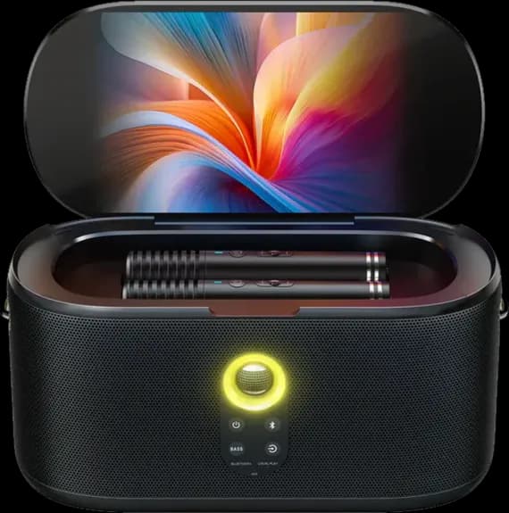 Shell S1 karaokespeaker met 2 microfoons