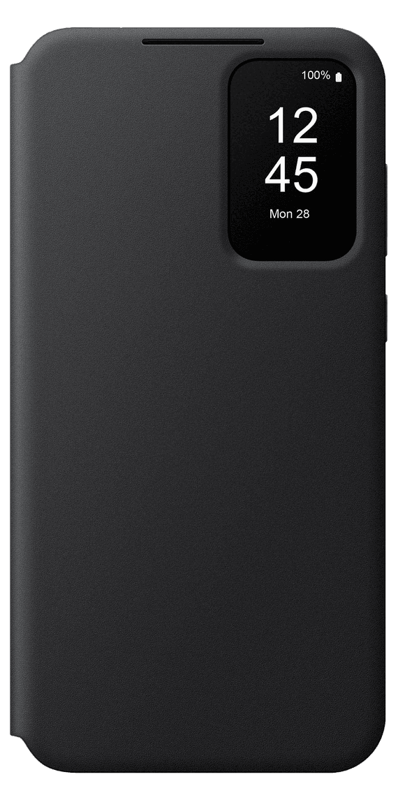 Smart view wallet case voor Galaxy A35 - Zwart