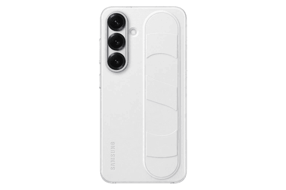 Standing Grip backcover voor Galaxy S25 - Wit