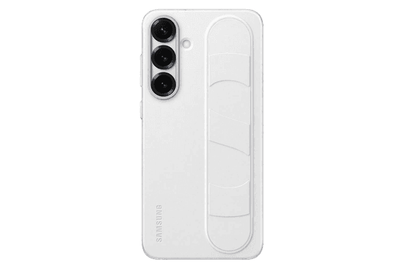 Standing Grip backcover voor Galaxy S25+ - Wit